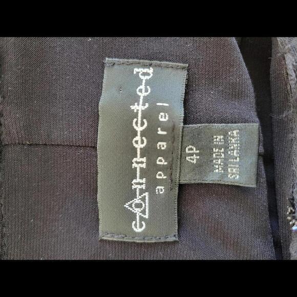 Connected Apparel size 4 petite black modest evening maxi dress - Picture 3 of 4